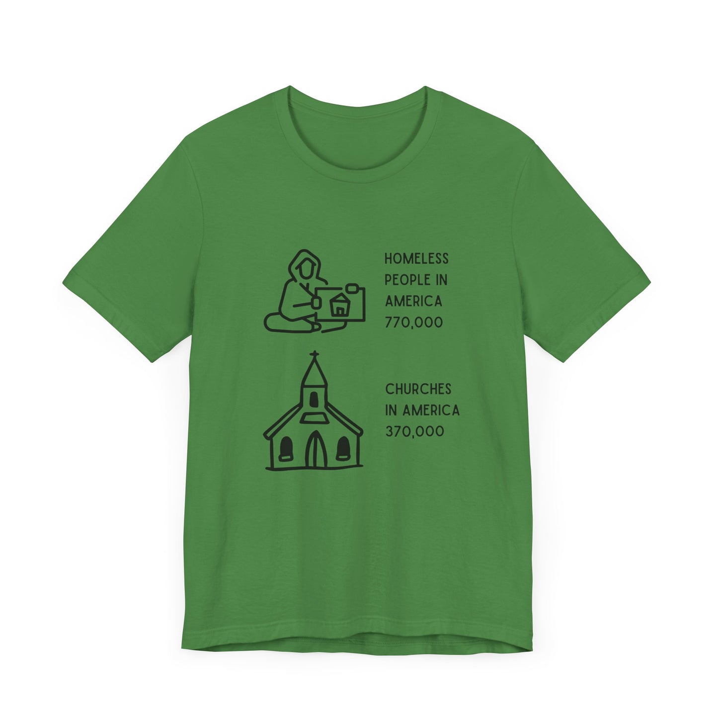 America's Stark Ratio: Two Homeless for Every Church T-Shirt