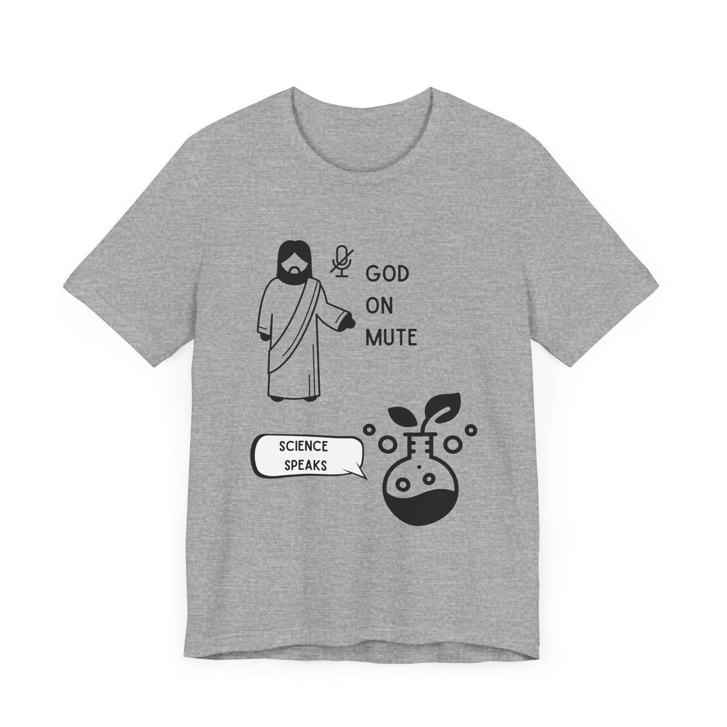 God on Mute: Science Speaks T-Shirt - Primordial Soup Edition