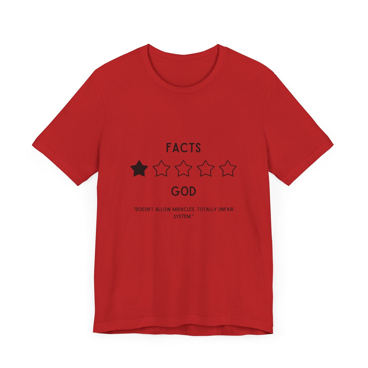 Holy Ratings: One Star Reviews By God T-Shirt