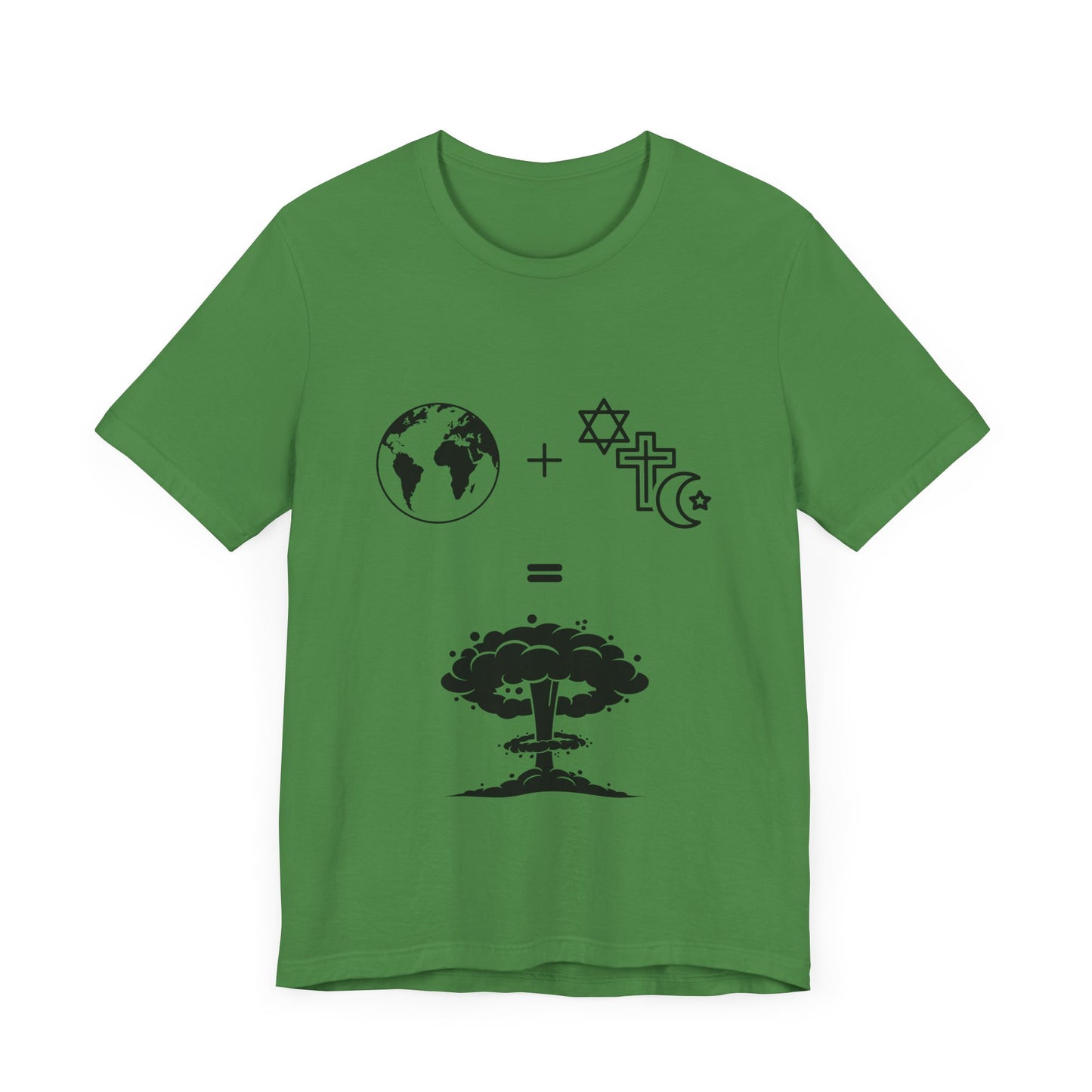 The Explosive Equation: World + Faith = Destruction - T-Shirt