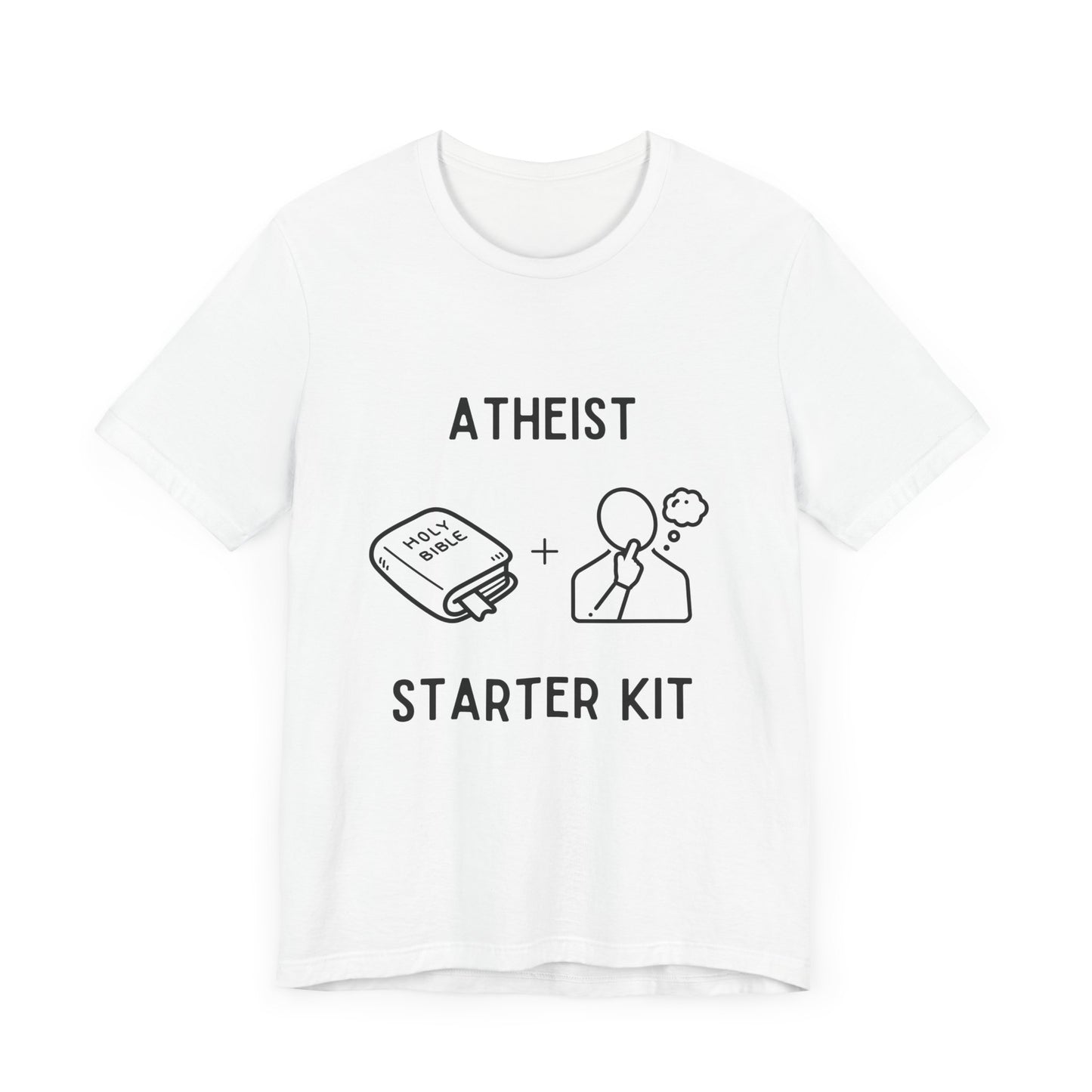 Atheist Starter Kit – The Bible + Thought - T-Shirt