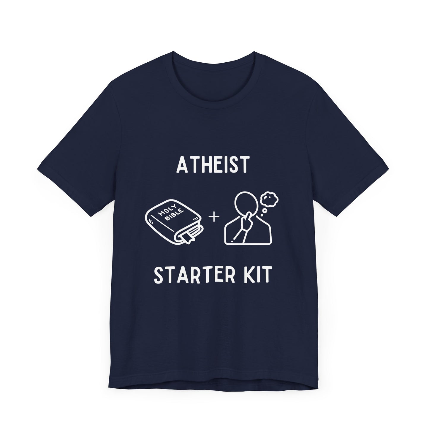 Atheist Starter Kit – The Bible + Thought - T-Shirt