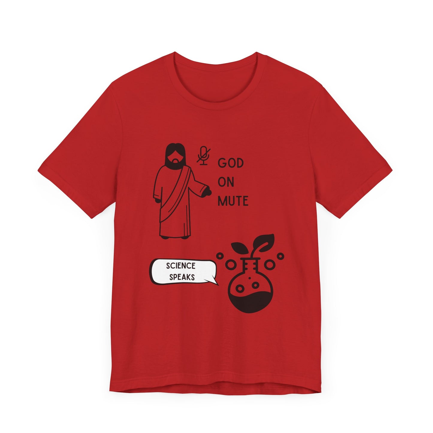 God on Mute: Science Speaks T-Shirt - Primordial Soup Edition