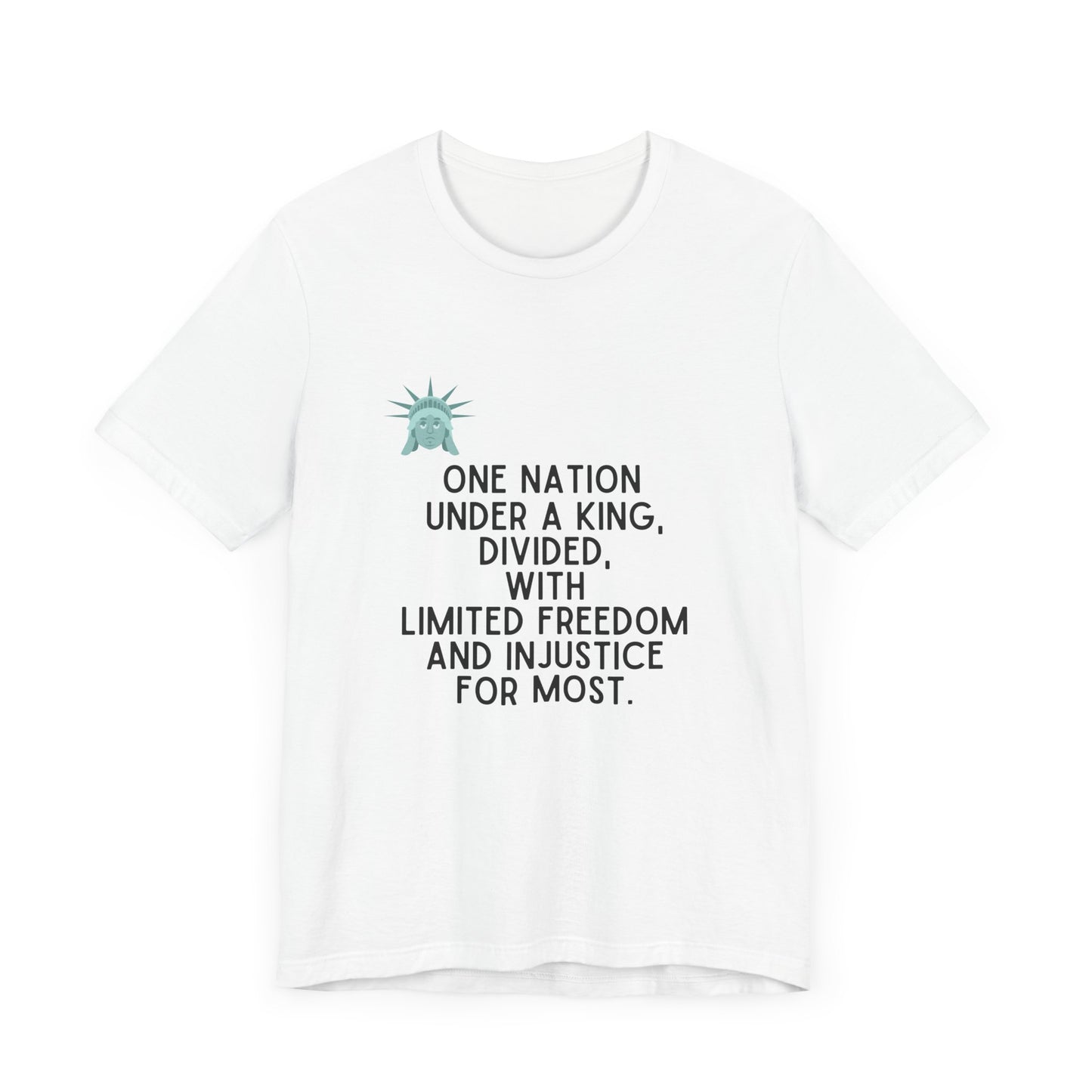 Liberty Weeps: Pledge of a Divided Nation - King Version - T-Shirt