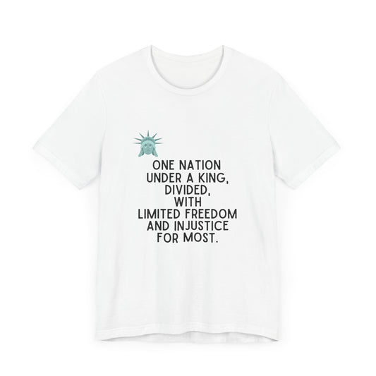 Liberty Weeps: Pledge of a Divided Nation - King Version - T-Shirt