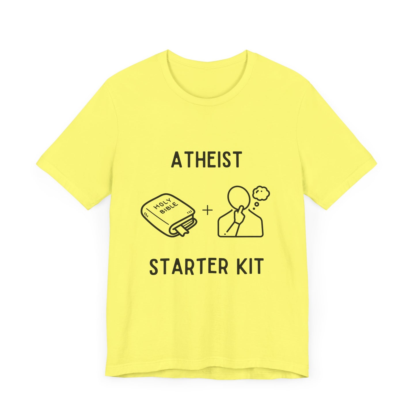 Atheist Starter Kit – The Bible + Thought - T-Shirt