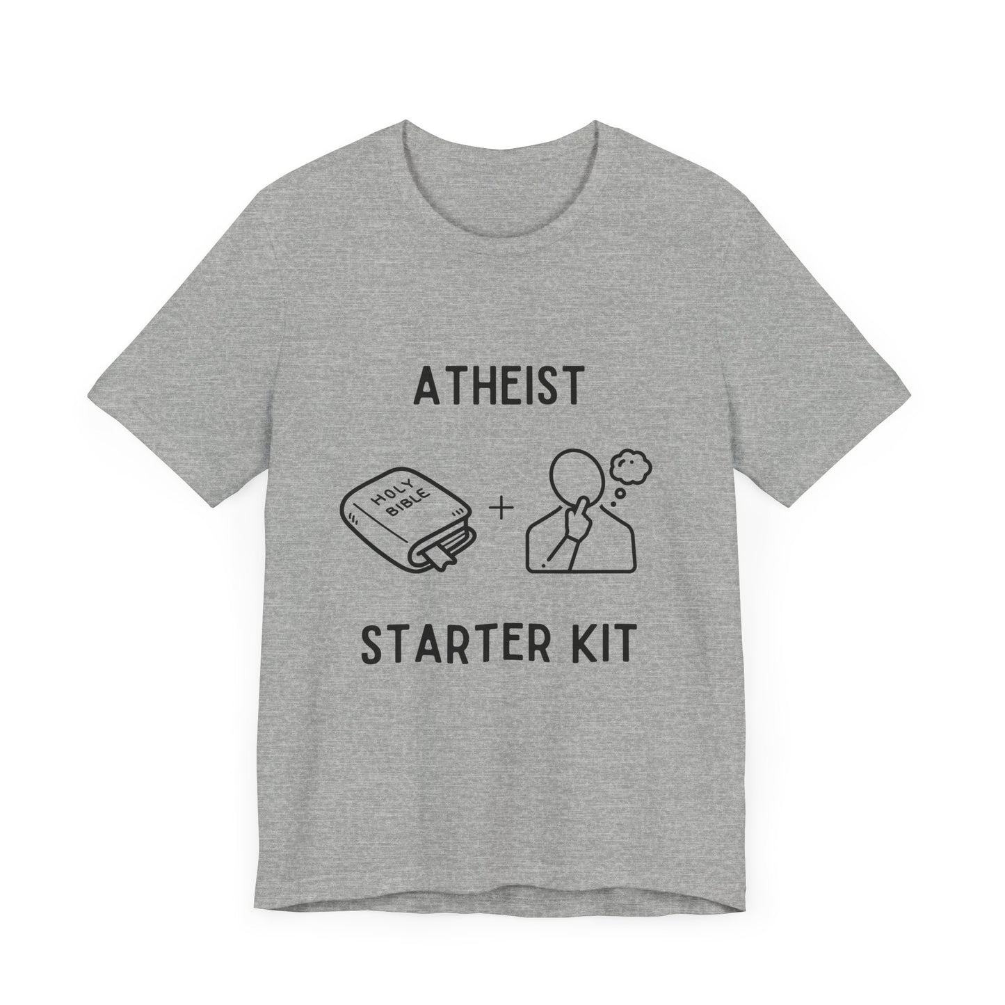 Atheist Starter Kit – The Bible + Thought - T-Shirt