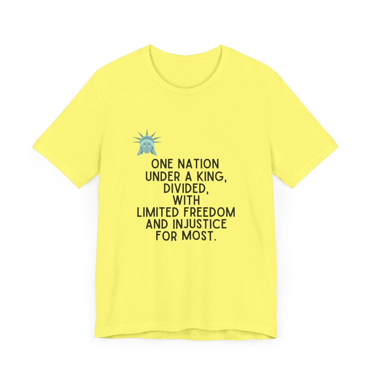 Liberty Weeps: Pledge of a Divided Nation - King Version - T-Shirt