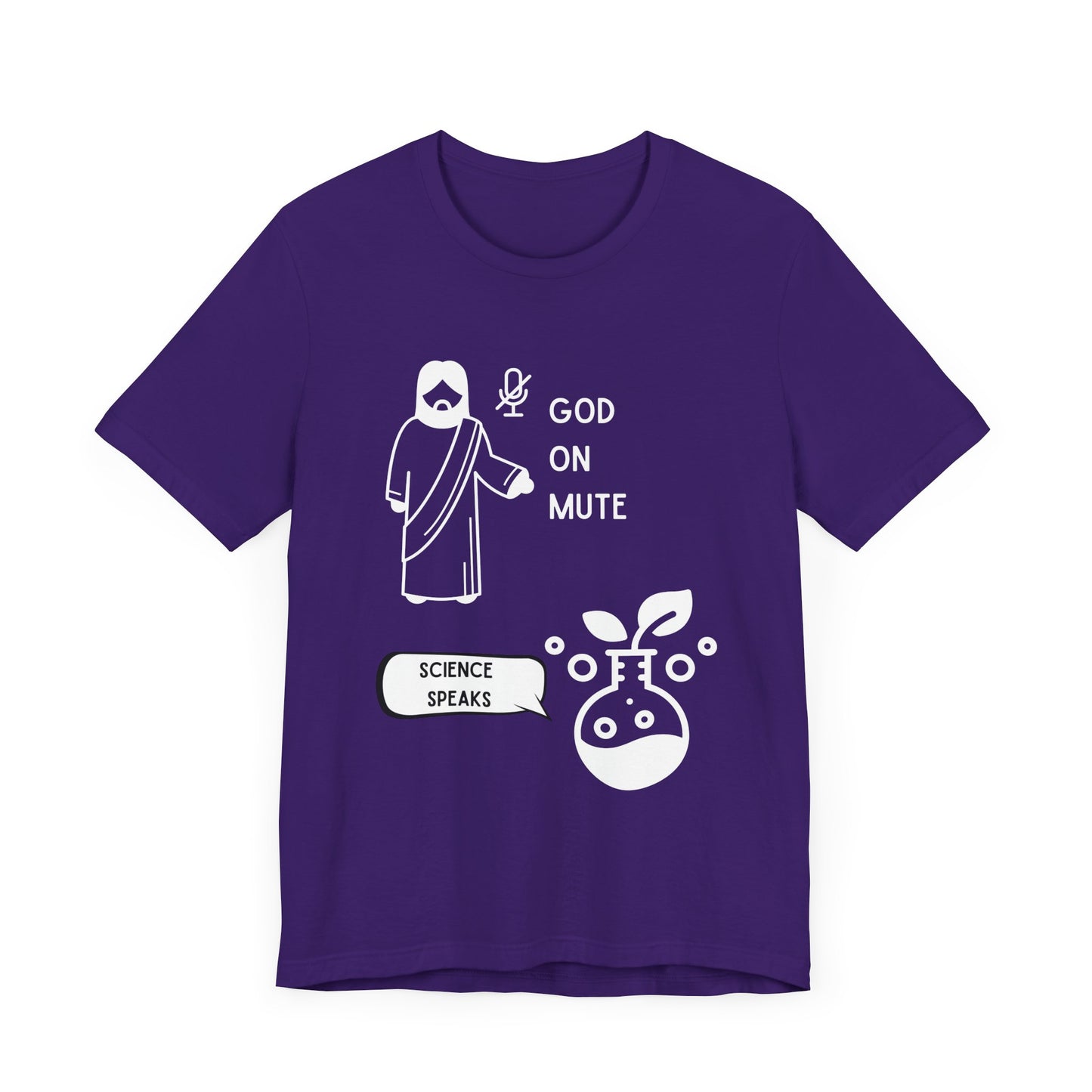 God on Mute: Science Speaks T-Shirt - Primordial Soup Edition