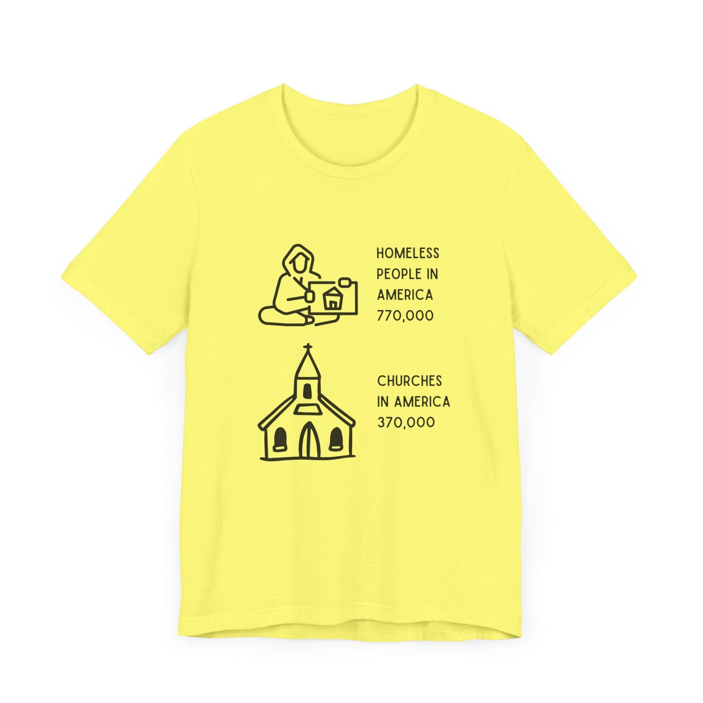 America's Stark Ratio: Two Homeless for Every Church T-Shirt